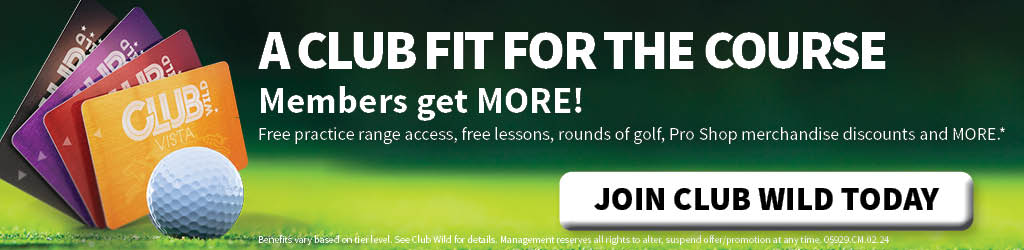 Join Club Wild for Golf Member Benefits