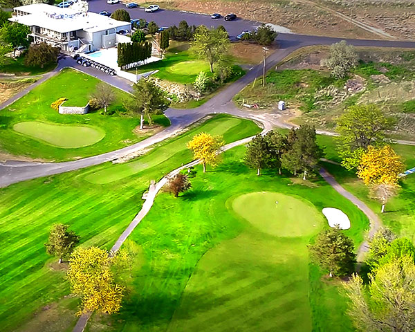 Birch Creek Clubhouse Course Aerial view